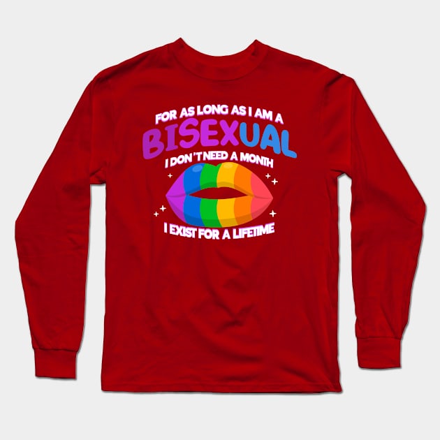 Bisexuality LGBT Pride Bisexual Long Sleeve T-Shirt by Toeffishirts